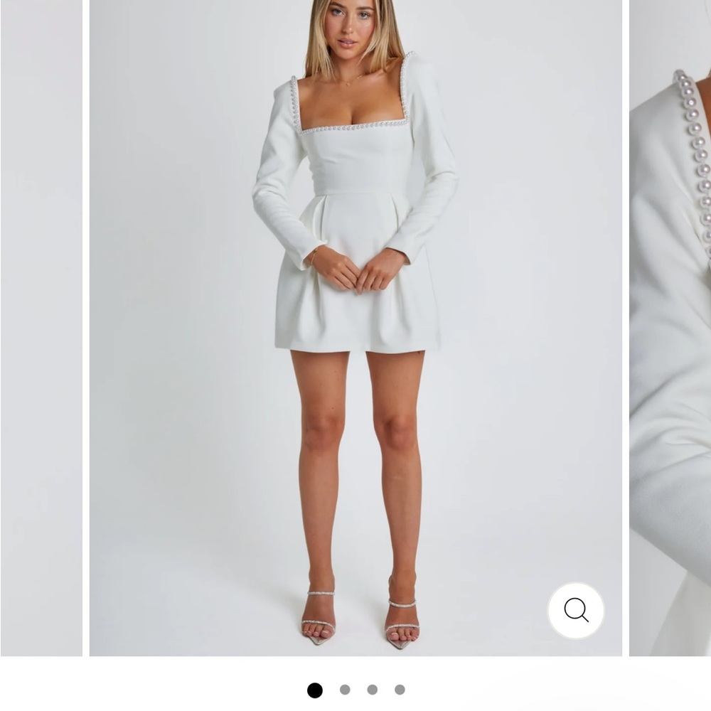 Odd Muse White Pearl Dress